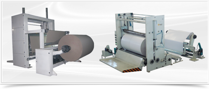Jumbo Papierrollen Schneideanlage