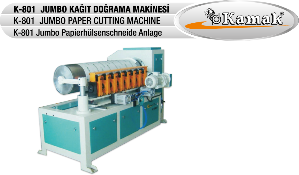 Jumbo Papierhülsenschneide Anlage