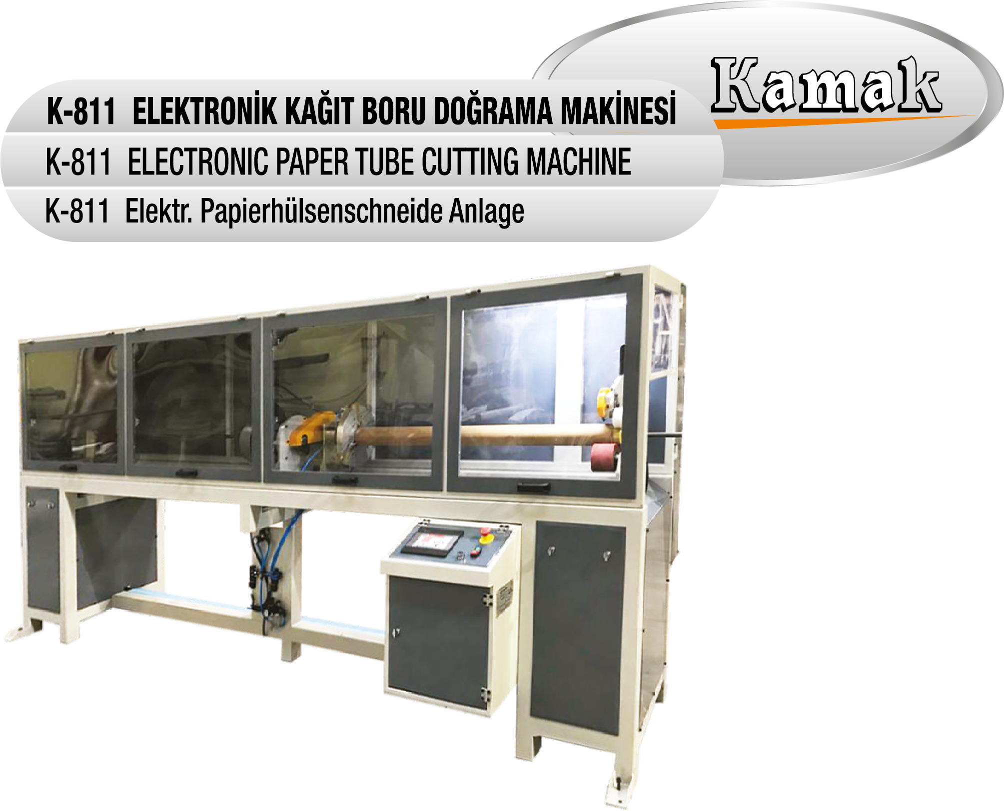 Elektr. Papierhülsenschneide Anlage
